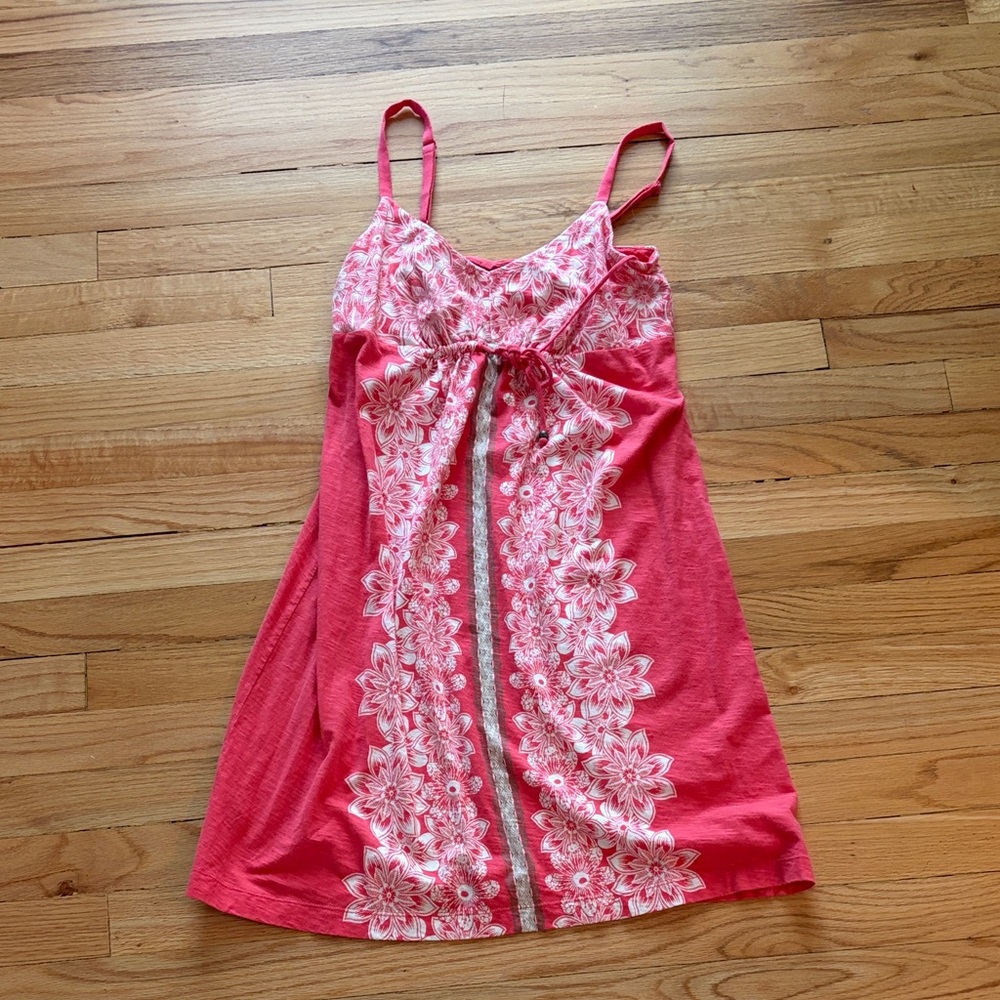 Tommy Bahama Women's Pink Floral Lace-Trim Dress